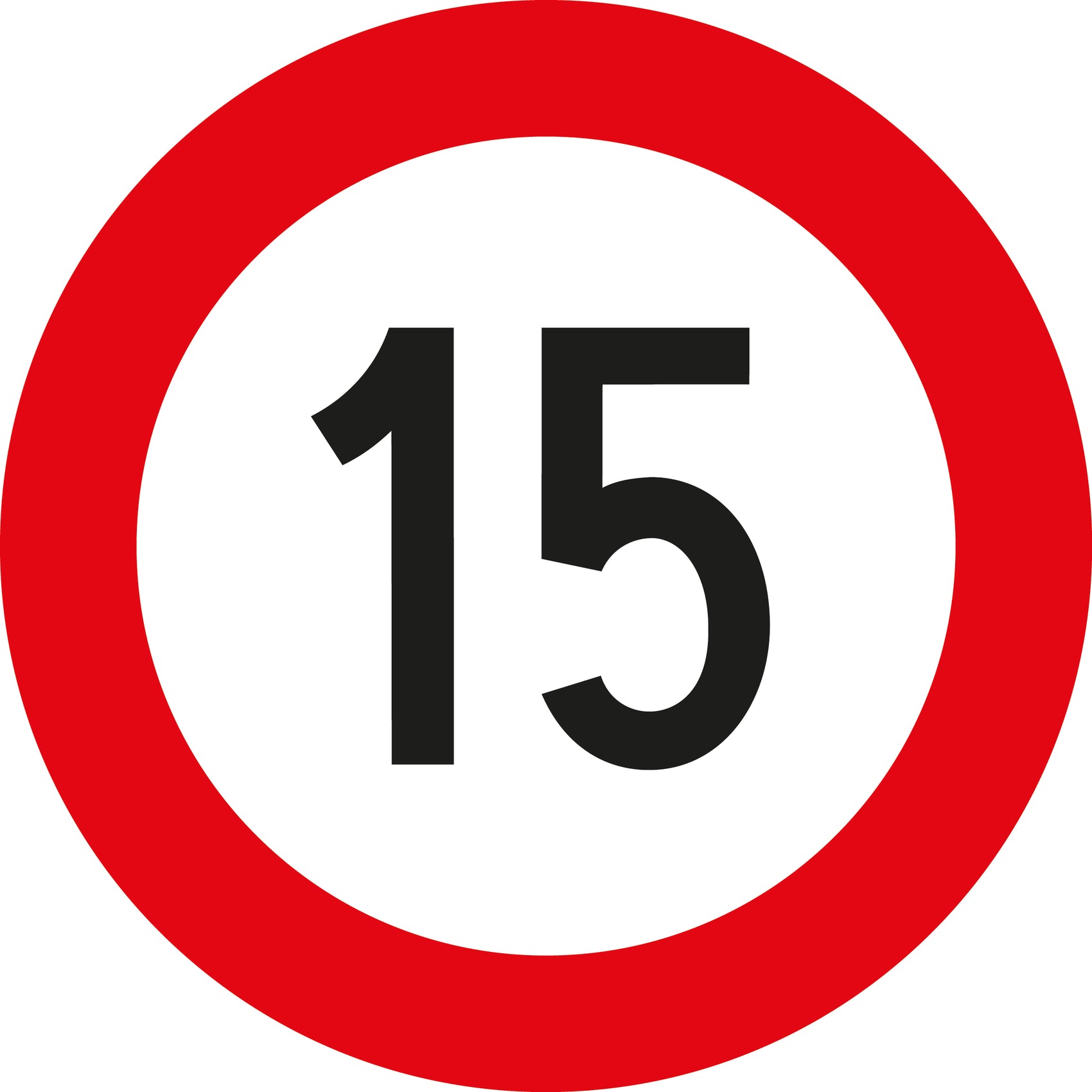 Zahlen-Kleber "15"