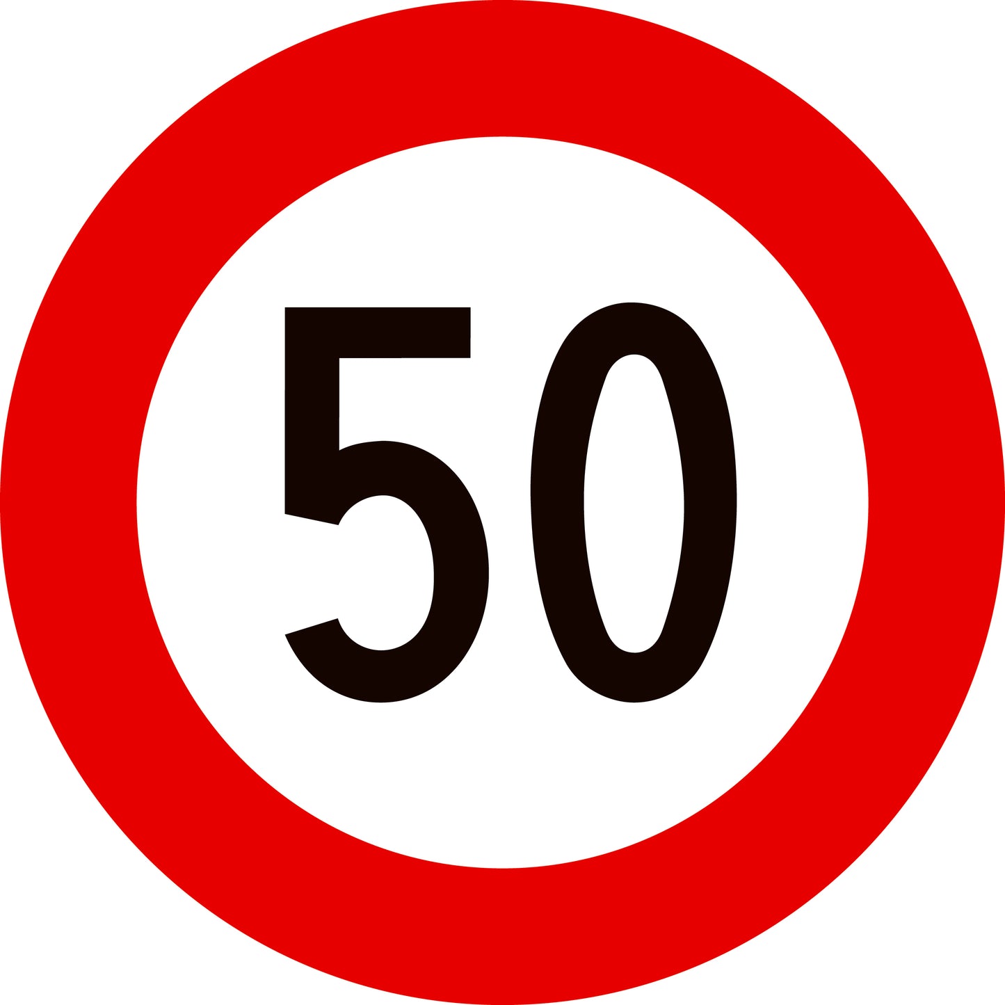 Zahlen-Kleber "50"
