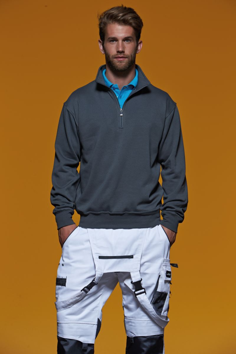 Workwear Sweater mit 1/4 Zip
