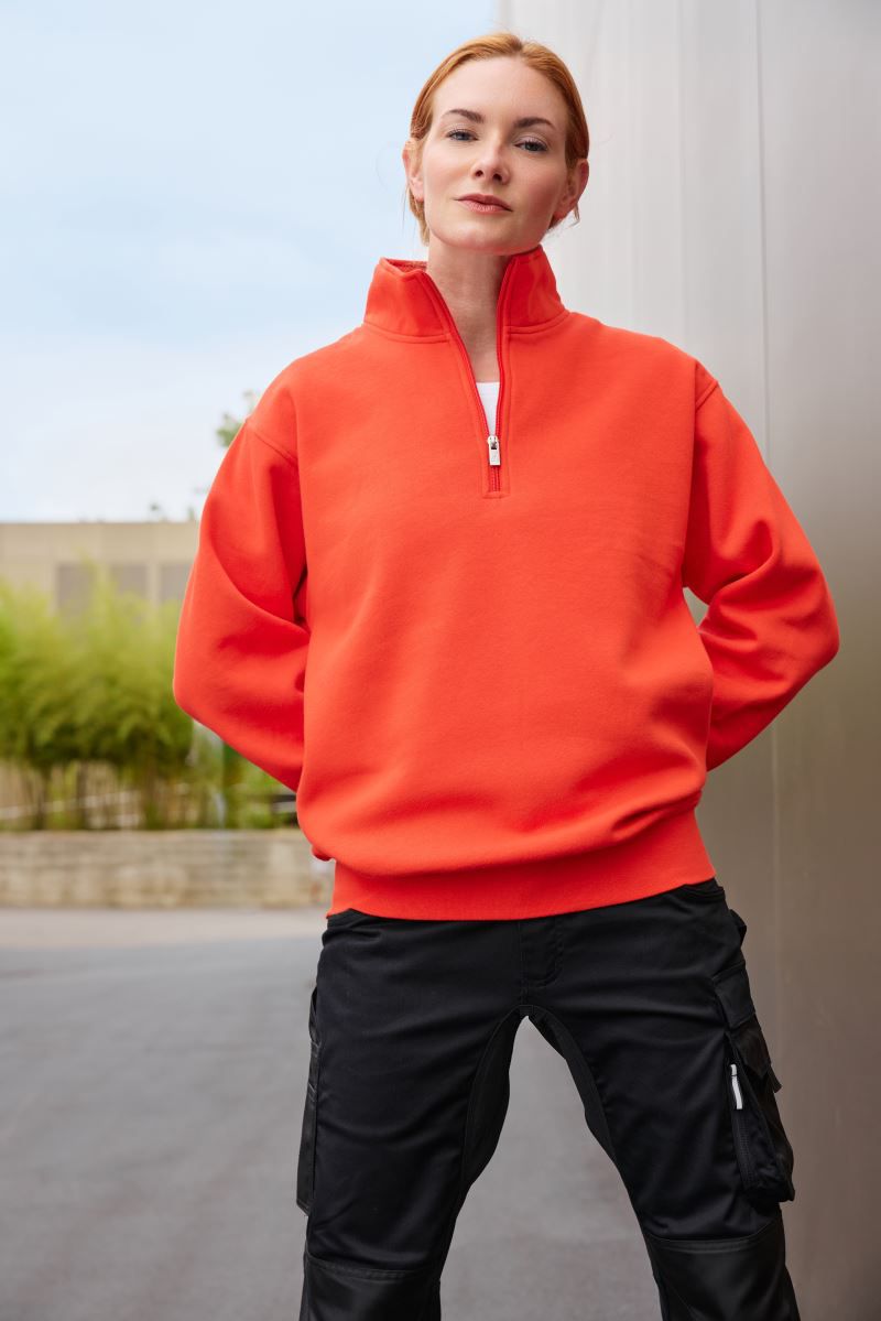 Workwear Sweater mit 1/4 Zip