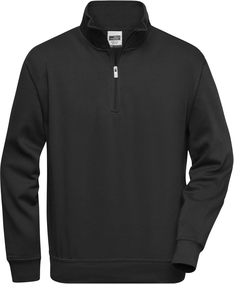Workwear Sweater mit 1/4 Zip