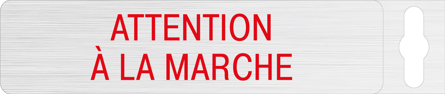 Alufolie gebürstet - Attention à la marche