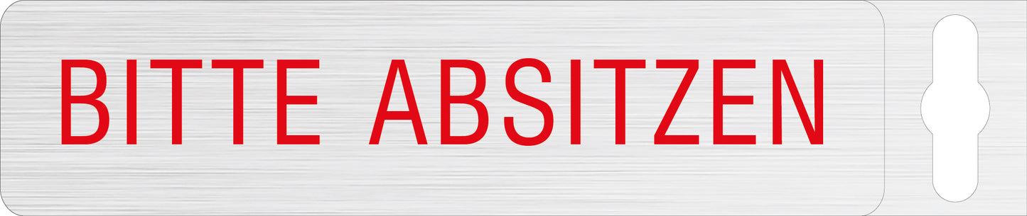 Alufolie gebürstet - Bitte Absitzen