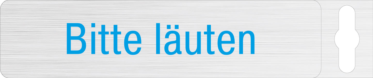 Alufolie gebürstet - Bitte läuten