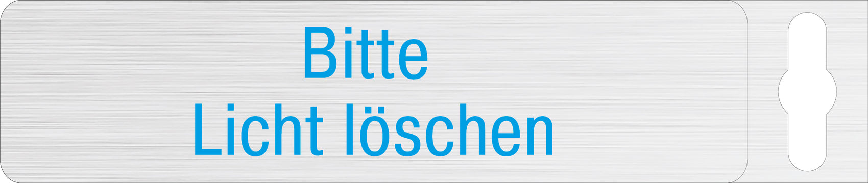 Alufolie gebürstet - Bitte Licht löschen
