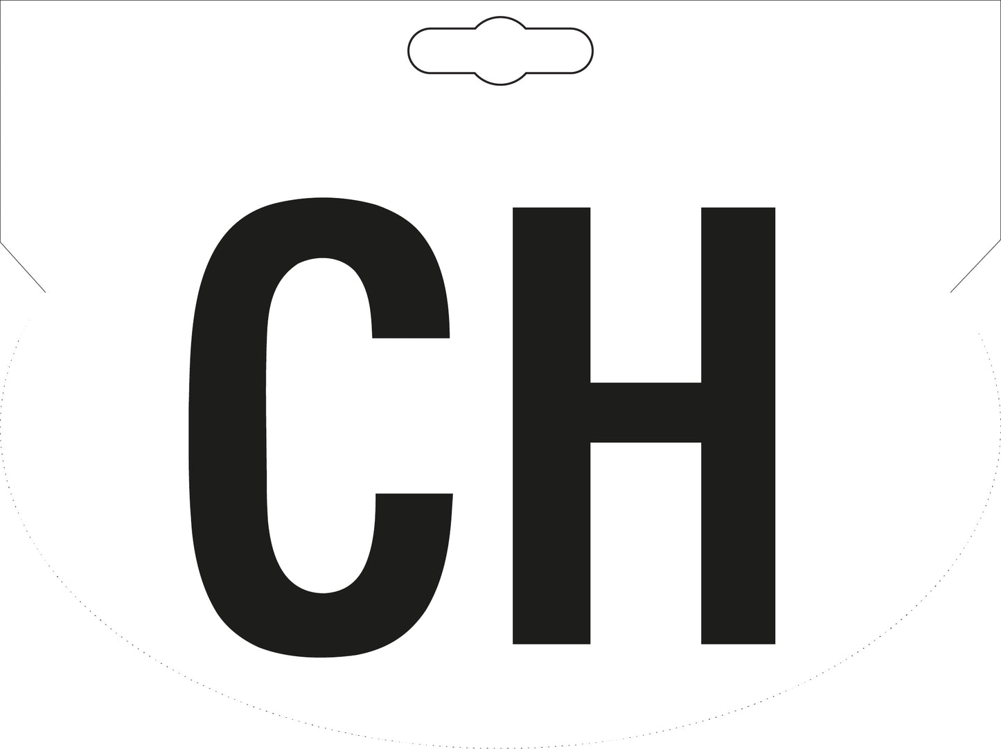 CH-Kleber mit Eurolochung