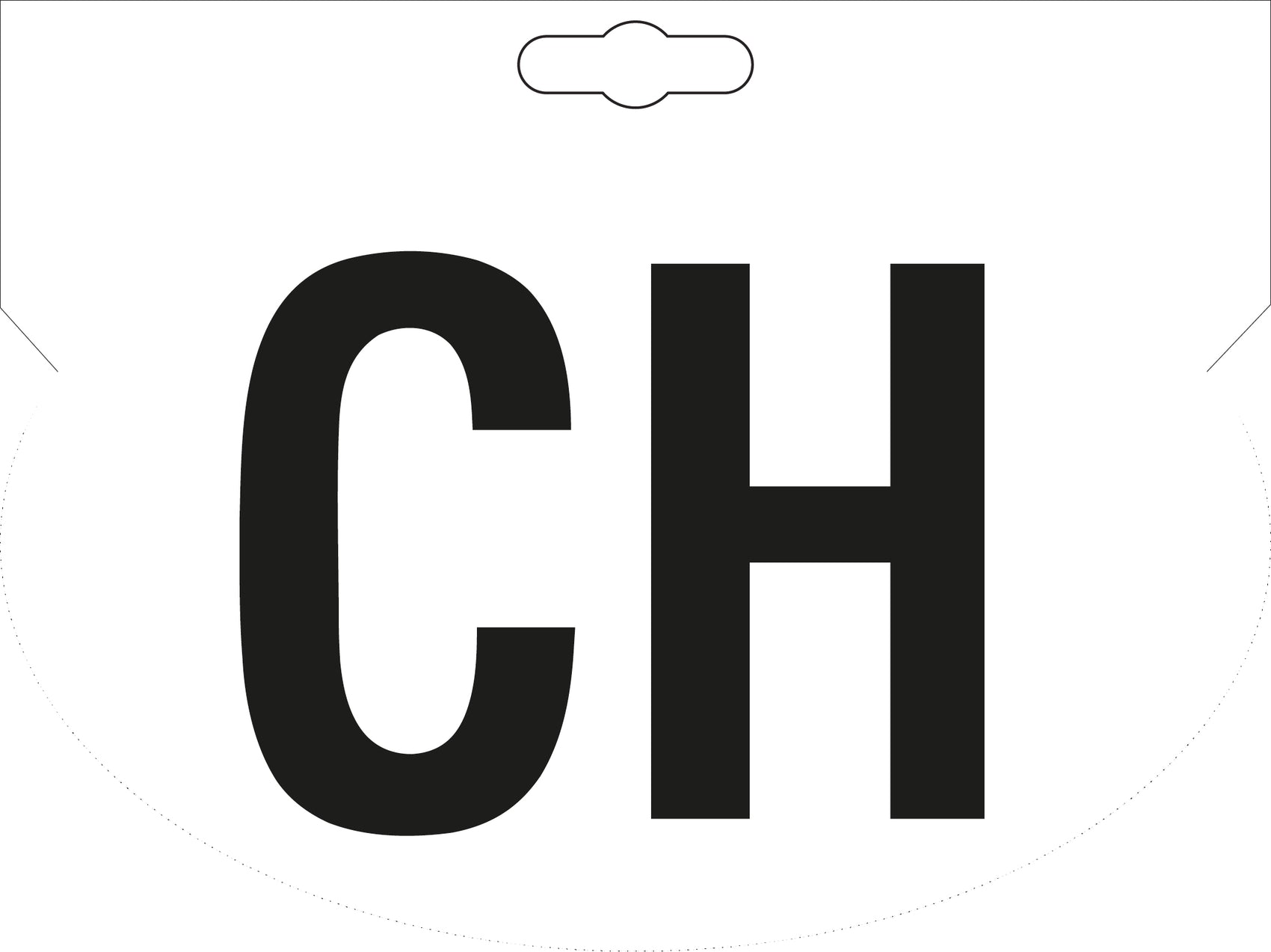 CH-Kleber mit Eurolochung