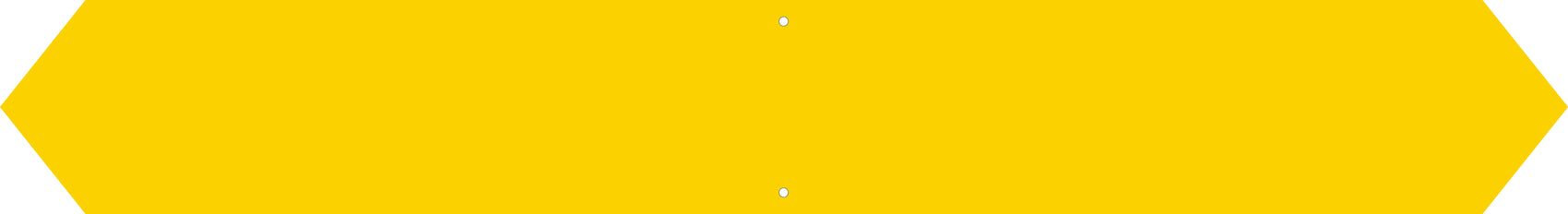 Doppelrichtungszeiger 1100 x 120/150/200 mm