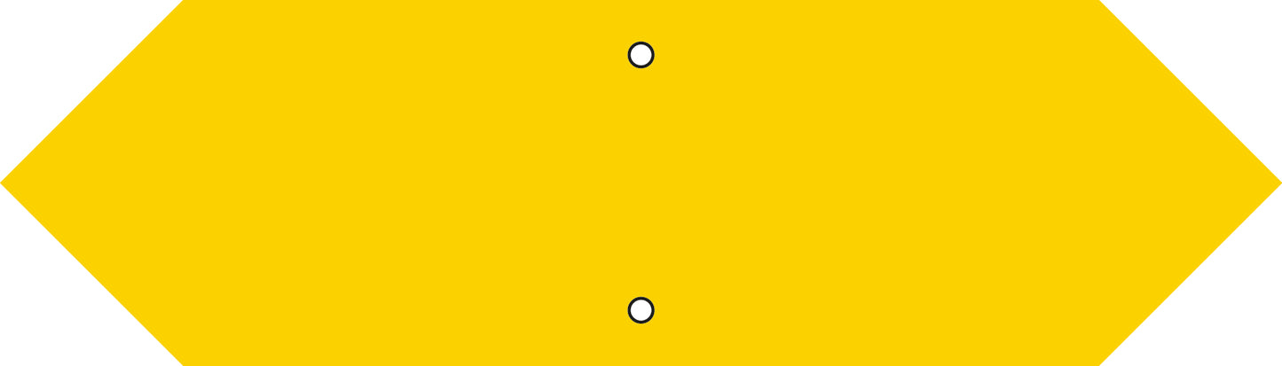Doppelrichtungszeiger 350 x 100 mm