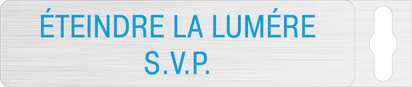 Alufolie gebürstet - Éteindre la lumére s.v.p.