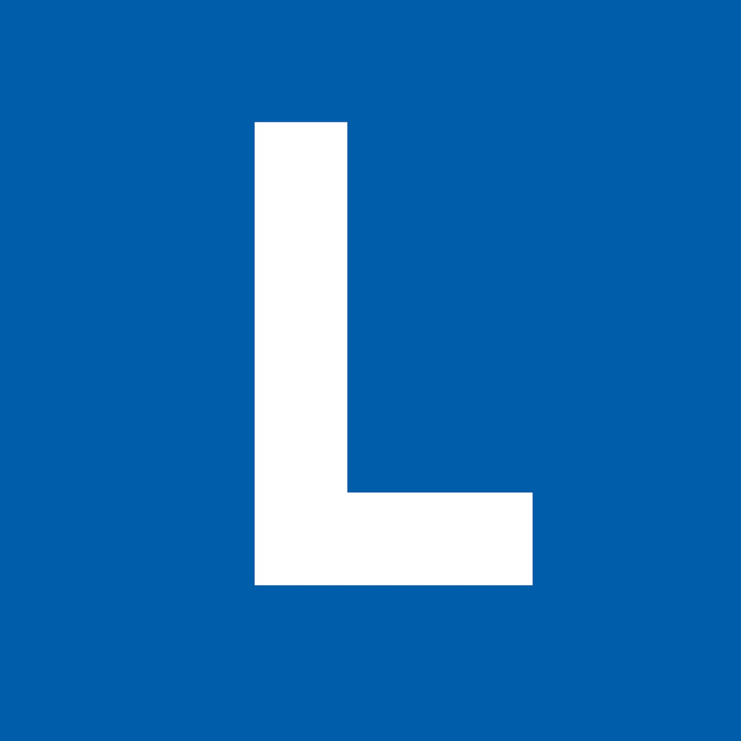 L-Schild magnetisch