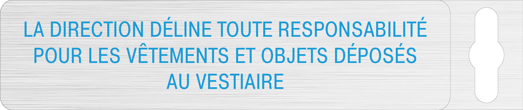 Alufolie gebürstet - La direction déline tout....