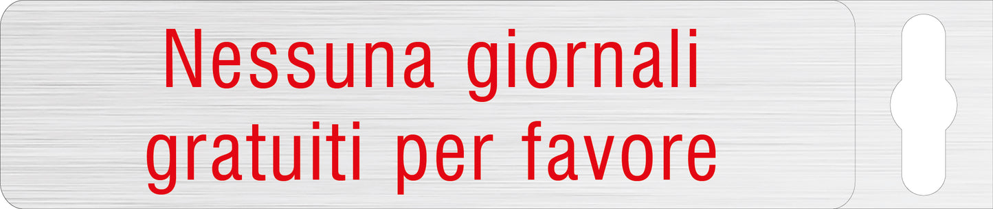 Alufolie gebürstet - Nessuna giornali gratuiti per favore