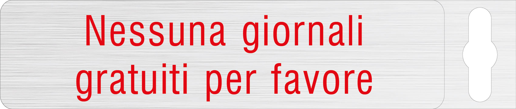 Alufolie gebürstet - Nessuna giornali gratuiti per favore