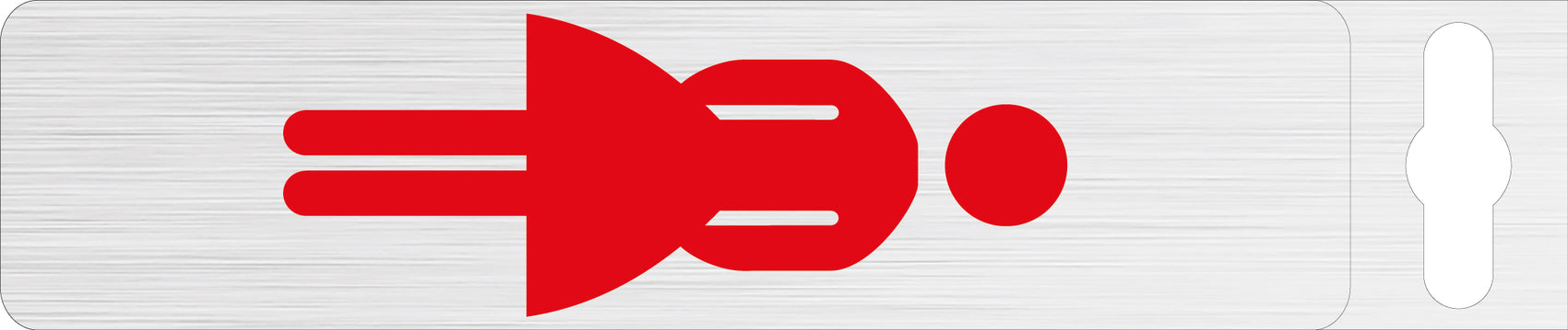 Alufolie gebürstet - Symbol "Dame"