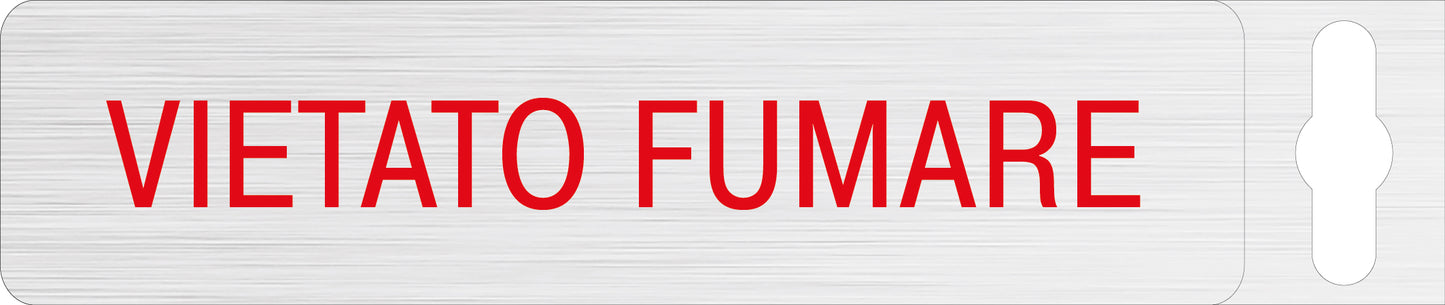 Alufolie gebürstet - Vietato fumare