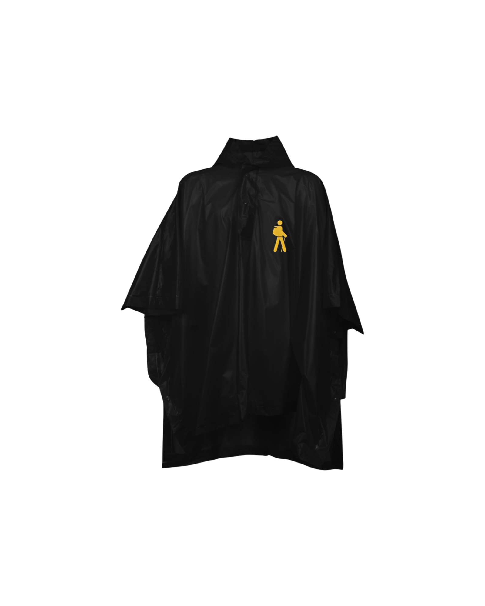 Regenponcho mit traditionellen Wandermännchen
